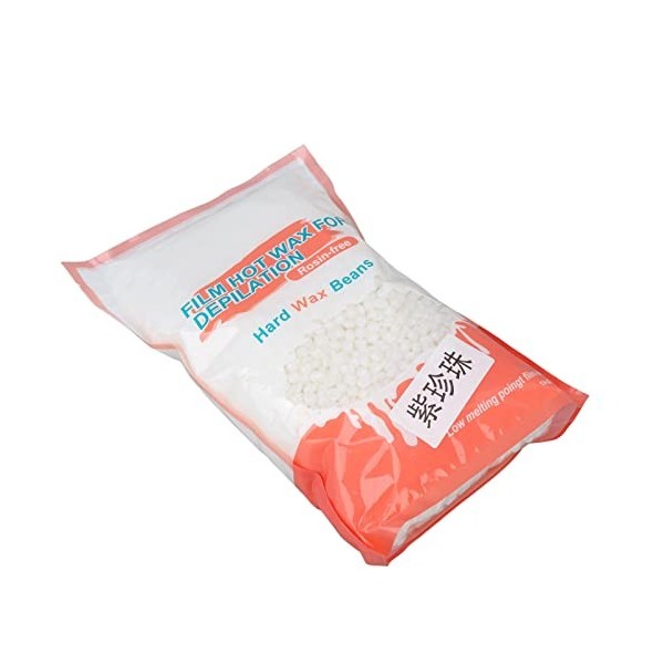 Cire épilatoire 1000g Perles de Cire Dure Femmes Hommes Cire Dépilatoire pour Bras, Jambes, Aisselles, Perles de Cire pour Ch