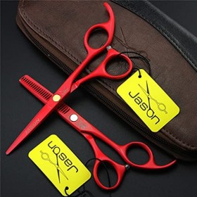 HIJIN Ciseaux De Coiffure Ensemble De Ciseaux De Coiffure, 5,5 Pouces Ciseaux De Ciseaux À Couper Les Cheveux Et Ciseaux De C