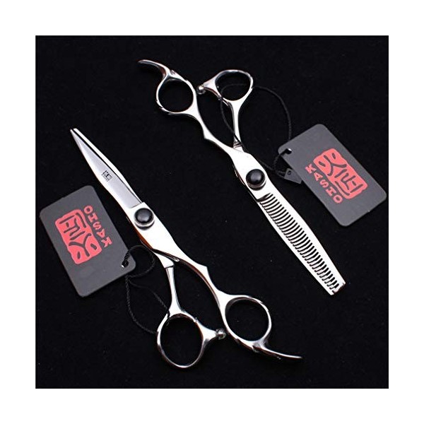 Adroit 6,0 Pouces Professionnels Fournitures Haut de Gamme de Coiffeur Ciseaux Cheveux Set Barber rhéofluidifiant Haircut Sal