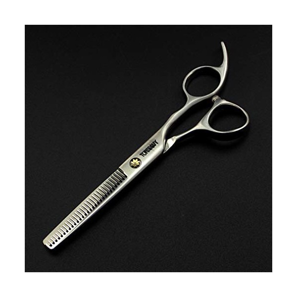 6 Pouces Barbershop Professionnels Ciseaux De Coiffure, Ciseaux Cheveux Japon 440C Salon Ciseaux Droits + Dents Set Ciseaux, 