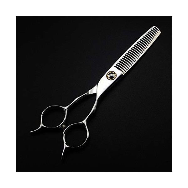 Ciseaux de coupe de cheveux, 6 pouces professionnels 440c ciseaux à cheveux à roulement à deux queues coupe barberhaircut cis