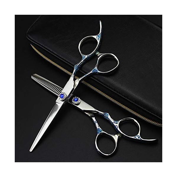 Ciseaux de coupe de cheveux, 6 pouces professionnels 440c 9cr13 ciseaux à cheveux prune coupe de cheveux coupe de cheveux cis