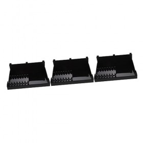 FOMIYES 3 Pièces Support Ciseaux Coiffure Peigne Plateau Noir Clips Salon En Plastique Boutique Maison Barbier Style Stockage