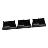 FOMIYES 3 Pièces Support Ciseaux Coiffure Peigne Plateau Noir Clips Salon En Plastique Boutique Maison Barbier Style Stockage