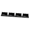 FOMIYES 3 Pièces Support Ciseaux Coiffure Peigne Plateau Noir Clips Salon En Plastique Boutique Maison Barbier Style Stockage