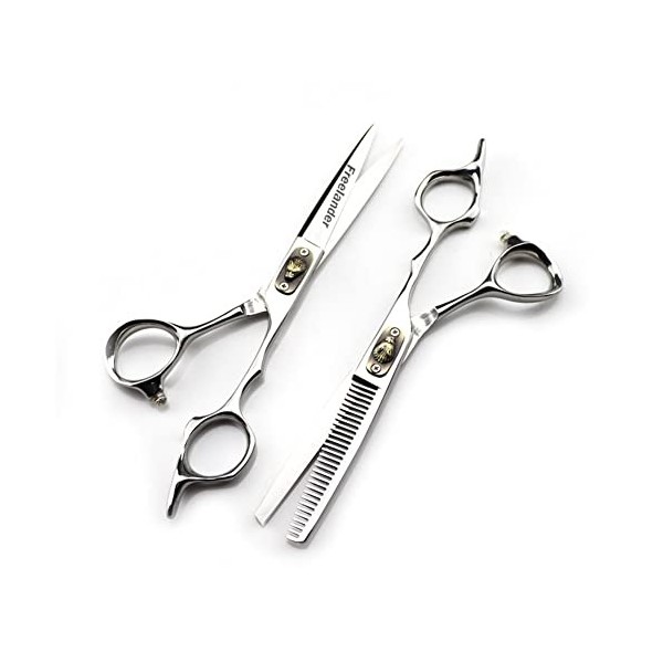 leybold Ciseaux De Coiffure Professionnels Ensemble De Ciseaux De Coiffure 6.0Inch Kit De Cisailles Damincissement, 440C Aci