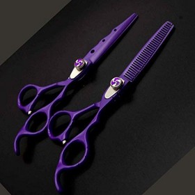 GaoF Ensemble de Coiffure Professionnel pour Coiffeur de 6 Pouces, Ensemble de Ciseaux de Coiffure à sélection Multicolore, r