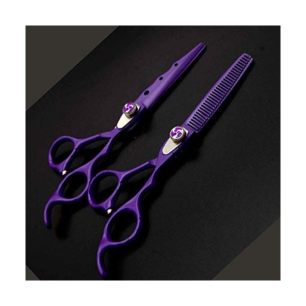 GaoF Ensemble de Coiffure Professionnel pour Coiffeur de 6 Pouces, Ensemble de Ciseaux de Coiffure à sélection Multicolore, r