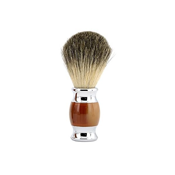 AnSafe Blaireau, Fait Main Ergonomie Poids léger Coiffure Accessoires Mousse Savon Brosse à Barbe Poils de Blaireau Rasage Br