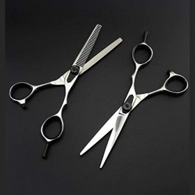 XBR Ciseaux de Coiffure Professionnels 5,5 Pouces, Ciseaux Amincissants/texturisants légers et tranchants avec vis réglable B