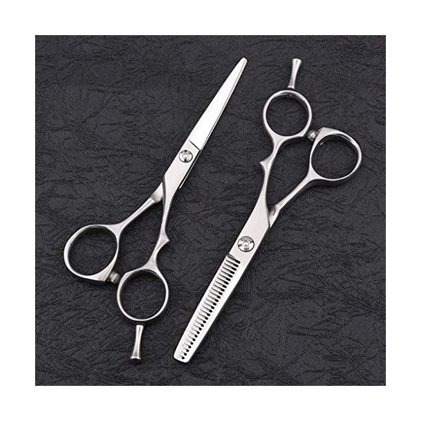 LUCHONG Ciseaux De Coiffure Set 5.5" Inoxydable De Haute Qualité Professionnelle Haircut Aspect Poli Uniformément Belle avec 