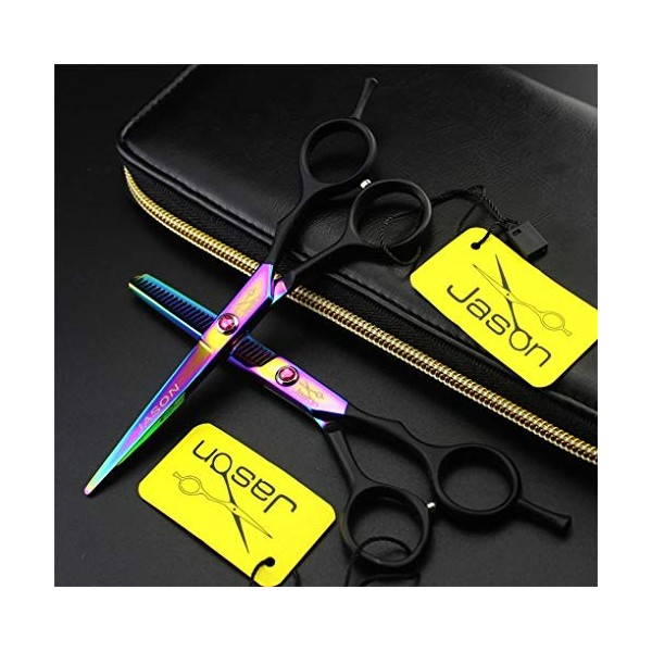 LUCHONG 5,5 Pouces De Coupe De Cheveux Coiffure Professionnels Ciseaux Jeu Doutils De Haute Qualité en Acier Solide Et Durab