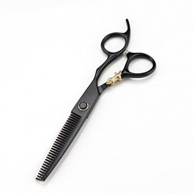 Ciseaux de coupe de cheveux, 6 Professionnel 440c en acier portant des ciseaux de cheveux de poignée de tigre coupant des Ra...