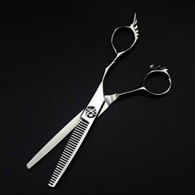 Ciseaux de coupe de cheveux, professionnels 6 440c en acier 7 trous coupés ciseaux de cheveux coupe de cheveux coupe de ch Ra...