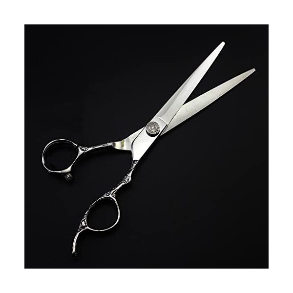 ciseaux de coiffeur Ciseaux De Coupe De Cheveux, 6 Pouces Professionnel Japon 440C Ciseaux En Acier Rosette Texture Coupe Cis