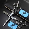 Professionnel Ciseaux de coiffure haut de gamme 6 pouces dragon bleu poignée Set Gem 440C Styliste personnalité Barber Scisso