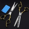 YK SCISSORS Ciseaux à Cheveux Professionnels 2pcs Gaucher, Ciseaux De Coupe à Effiler Professionnels De 17 Cm 6.0" 17cm , 