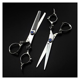 Xiaozhoukeji Ciseaux à Couper Les Cheveux de 6 Pouces, Ciseaux damincissement des Cheveux, Ciseaux de Coiffure, Ciseaux de C