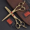 6,0 Pouces dor Set Professionnel Haut de Gamme Coiffeur Ciseaux de Coiffure Ciseaux de Coiffure rhéofluidifiant Haircut Salo