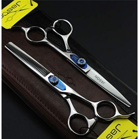 CYYZB Professional 6.0 Pouces Coiffure Bangs Ciseaux Set Barber Ciseaux Dilution Ciseaux De Haute Qualité en Acier Inoxydable