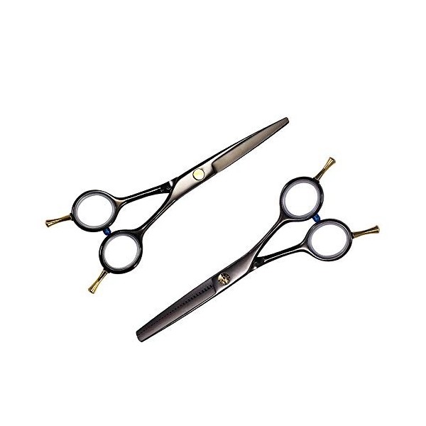 Ciseaux cheveux 5.5 pouces professionnel Ciseaux de coiffure Dilution salon de coiffure Ciseaux Set coupe de cheveux Ciseaux 