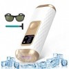 Epilateur Lumiere Pulsee, IPL Epilateur Laser, avec 999,900 Flashes, 2 Modes et 5 Niveaux Dénergie, pour Femme et Homme, Vis