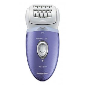 Panasonic Epilateur ES-ED23 avec 3 Accessoires, Epilation en 1 Seul Passage, Double Disque, 48 Pincettes, Tête Pivotante à 60