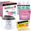 Mylee Professional Kit complet dépilation à la cire avec chauffe-cire, perles de cire dure 500 g, spatules applicatrices, ge