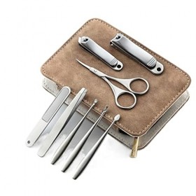 HOUCY Than Ever Ensemble de pédicure en acier inoxydable avec pince à épiler professionnelle en polyuréthane Couleur : optio