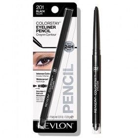 Revlon Crayon eye-liner ColorStay - Glisse en douceur pour un regard spectaculaire et bien défini - Noir 201 - 0,29 g Eyeline...