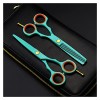 xuangui Ylingling Store JP 440c Acier 5.5 Ciseaux de Cheveux Verts clairs Coupes Coupe-Coiffure de Cisaillement Cisailleme