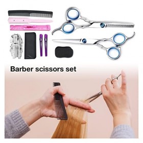 xuangui Ylingling Store Ciseaux de Coiffure Professionnels kit Hair Coup Cipeaux Ciseaux Hair Ciseaux PEP TOULE Color : D 