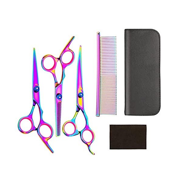 Ciseaux Coiffure/Ciseaux Cheveux Kits de coupe de cheveux Ensembles Salon Cisaillement Coiffeur Professionnel Sharp Hair Coup