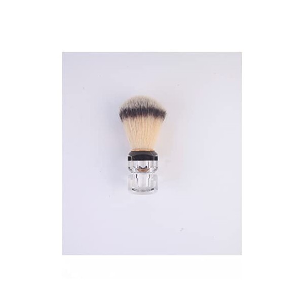 WWWFZS Brosse de Rasage Cheveux poignée Acrylique Salon de Coiffure Barbe et Brosse à Moustache Cadeaux pour Hommes