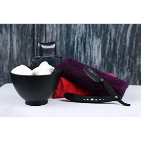 100 Lames + Facón Professionnel Classique Droit Coupe-Choux Barbier Rasoir - Précise Shave De Première Qualité - incl. instru