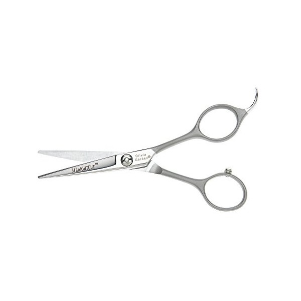 Olivia Garden StraightCut Ciseau, Taille 5" - Puissantes Lames Convexes, Fait-Main avec de lAcier Japonais, Dans une Pochett