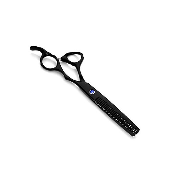 Ciseaux de barbier noirs de 6 pouces, coiffeur amincissant, ciseaux de maquillage, ciseaux de coiffeur, ciseaux de coupe de c