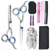 Kit de ciseaux de coiffure pour salon de coiffure professionnel, tondeuse à cheveux, coupe amincissante, outil de coiffure, e