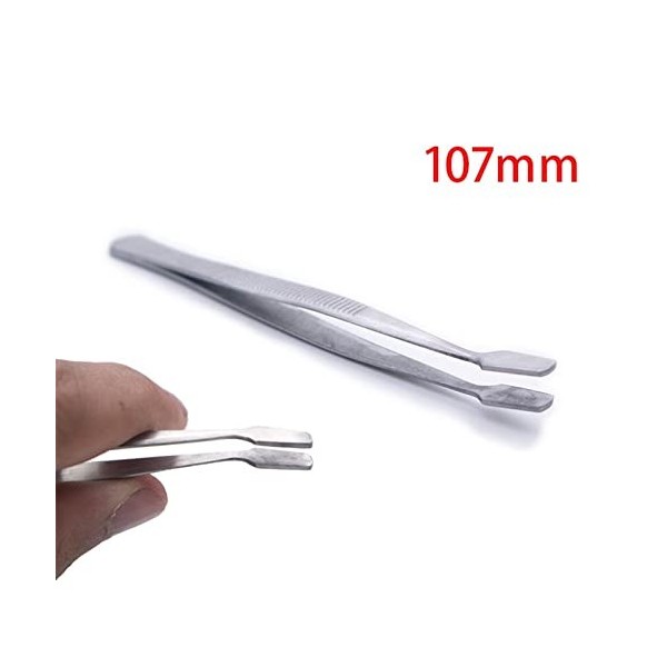 VANGLI Tweezers Eyebrow tweezers Stainless steel flat head rose black tweezers hair removal face professional eye beauty tool