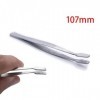 VANGLI Tweezers Eyebrow tweezers Stainless steel flat head rose black tweezers hair removal face professional eye beauty tool