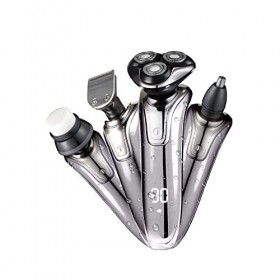 SNIPSA Rasoir Rechargeable Multifonctionnel 4 en 1, Lavage à leau, Rasoir à Affichage numérique Intelligent 4D, Tondeuse à C