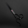 Ciseaux de coiffure professionnels violets, ciseaux colorés pour salon de coiffure ou usage domestique, ensemble en option, F
