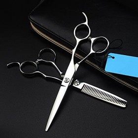 Ciseaux de coiffeur coupe de cheveux, 6 pouces 6cr13 ciseaux à cheveux en acier coupe barbier maquillage coupe de cheveux cis
