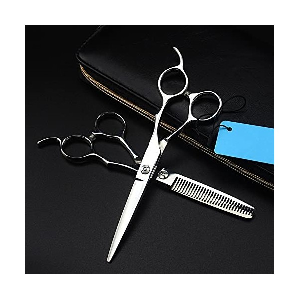 Ciseaux de coiffeur coupe de cheveux, 6 pouces 6cr13 ciseaux à cheveux en acier coupe barbier maquillage coupe de cheveux cis