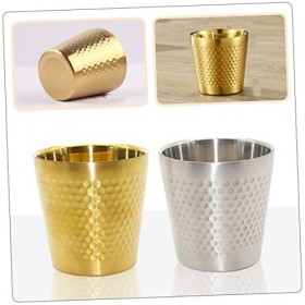 FRCOLOR 6 Pièces Bol De Rasage Bol De Mélange En Métal Récipient En Métal Bols De Mélange En Métal Tasse De À Raser En Acier 