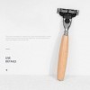 BGGIWY Support de Brosse de Rasoir pour Hommes, mâle 4 pièces Porte-Blaireau de Barbe Professionnel, Ensemble doutils de Net