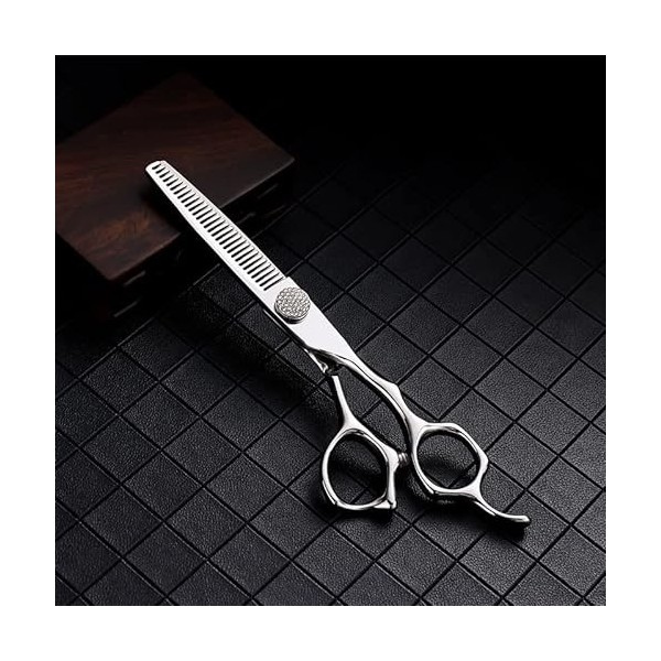 Ciseaux de coiffeur coupe de cheveux, 6 pouces 440c en acier strass écrous ciseaux de cheveux coupe outils de barbier coupe d