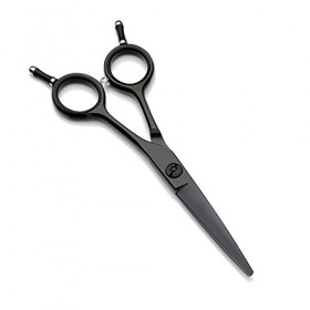 Galvanoplastie noire de 5.5 pouces, ciseaux de coiffure professionnels, ciseaux de coiffure ligne A, ciseaux de coupe de chev