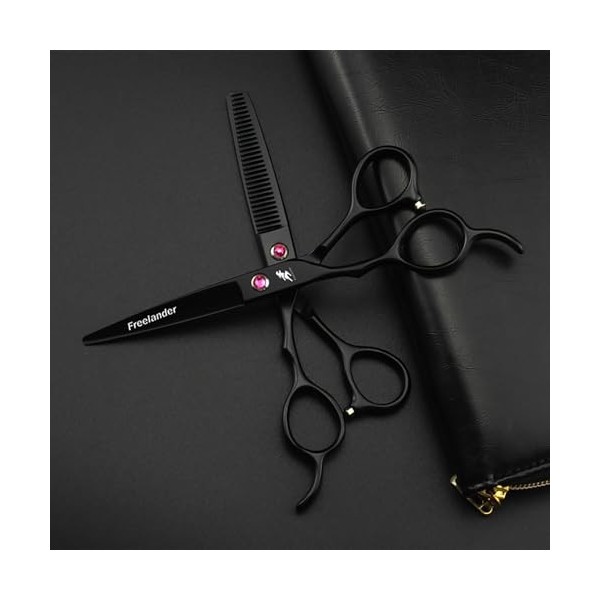 Ciseaux de coiffure série gaucher ciseaux de barbier professionnels ciseaux de styliste de salon coupe nette et précise pour 