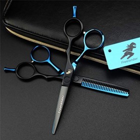 Ciseaux de coiffure professionnels 5,5 pouces 16 cm , ensemble de ciseaux de coiffure et de coupe de cheveux amincissants, c